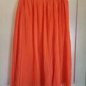 Neon coral skirt